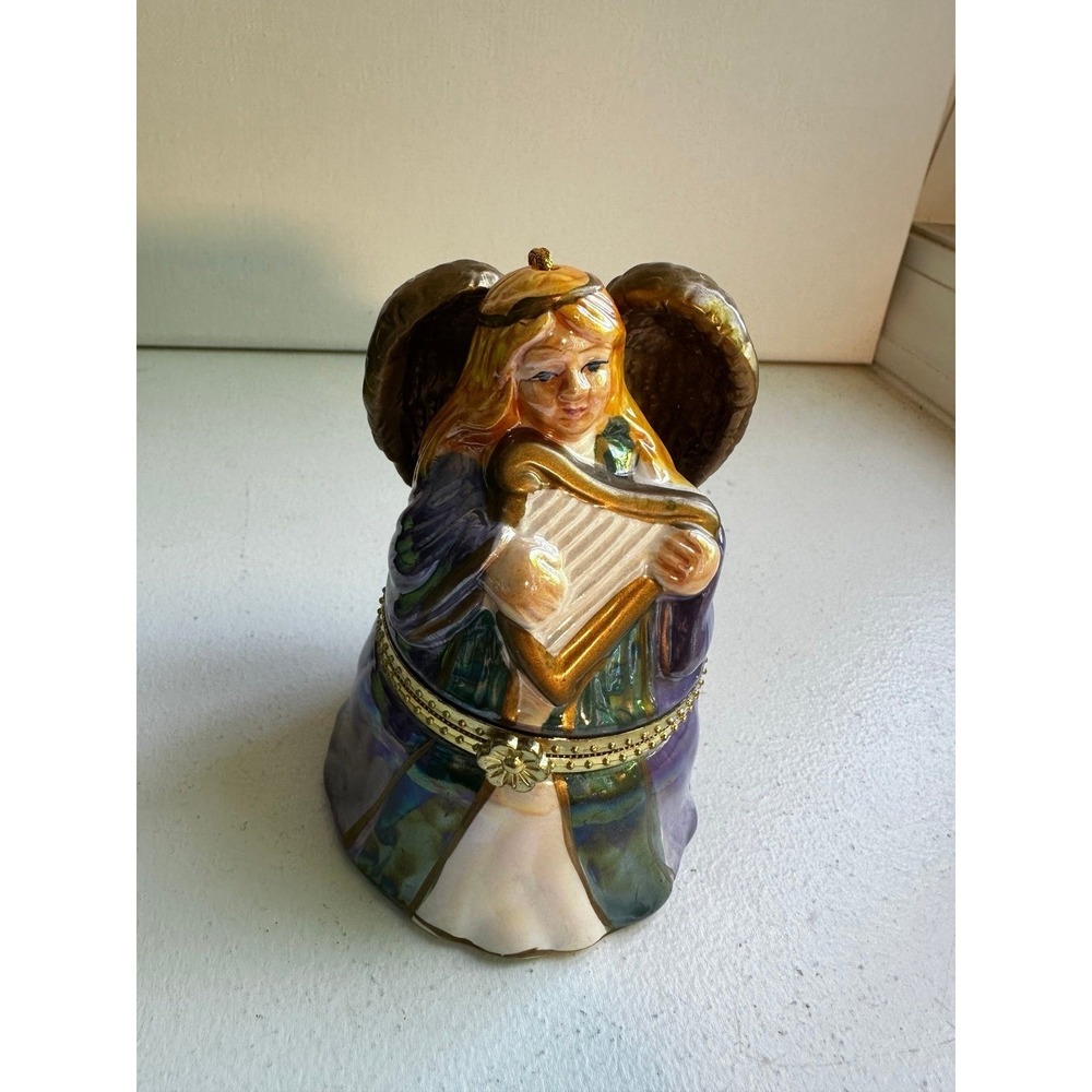 Mr. Christmas Angel Music Box Porcelain Ornament